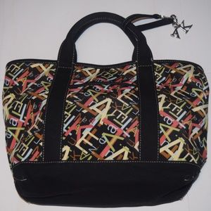 Anne Klein Monogram Satchel Handbag Medium Purse